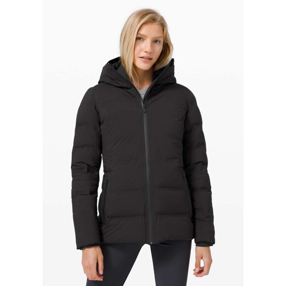 Lululemon Street Sleet Jacket size 4 Black 600 fill down waterproof warm winter - Picture 1 of 16